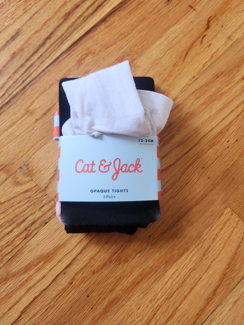 Cat&Jack 3pack Opaque Tights- 12-24M